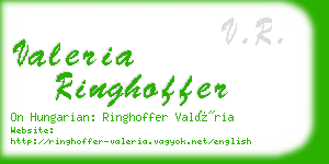 valeria ringhoffer business card